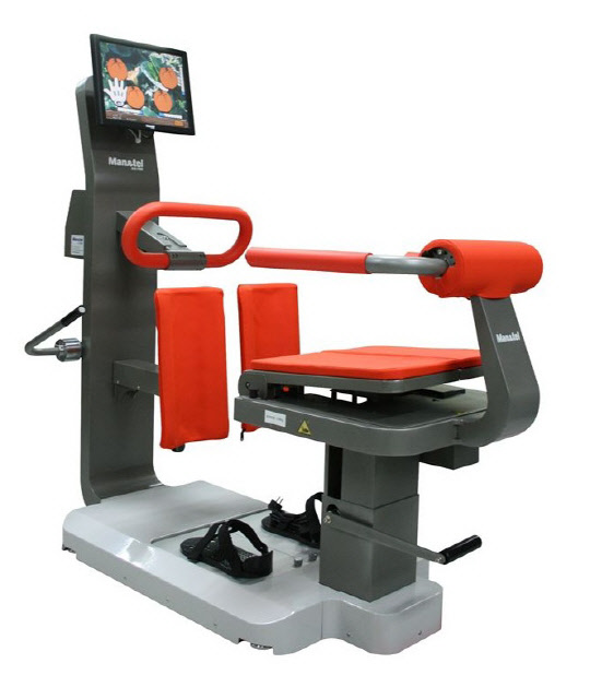 맨엔텔은 지난 10여 년간 첨단 IT교육 장비를 개발한 경험을 바탕으로 첨단 IT기술과 의료기술을 융합한 IT·의료 융합제품을 개발해왔다. 맨엔텔 재활기기의 특징은 재활 단계별, 신체 분야별 재활기기를 시리즈 형태로 개발했고, 모든 장비의 훈련이 재미있게 게임으로 이루어지며 조기 근력재활이 되는 점이다. 맨엔텔 제공